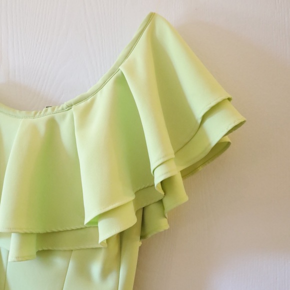 One Shoulder Ruffle Dress - Picture 2 of 7